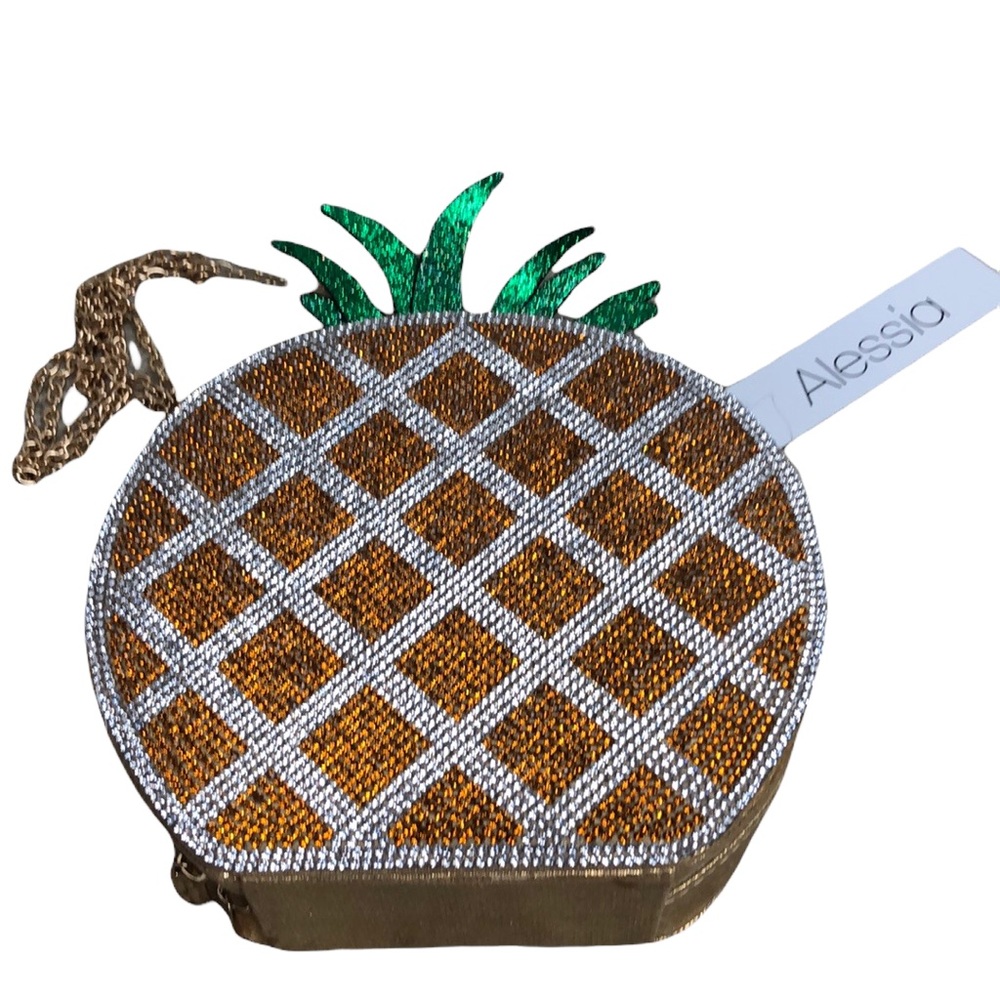 Alessia Pineapple Rhinestone Purse